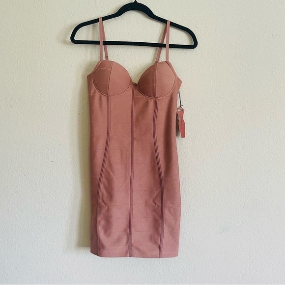 Haute Monde Dresses & Skirts - New Haute Monde body con bandage mini dress size Medium strappy sexy night out